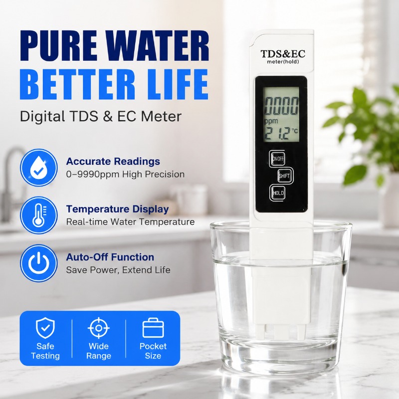 Ec Meter Digital - Medidor Digital de Calidad del Agua,