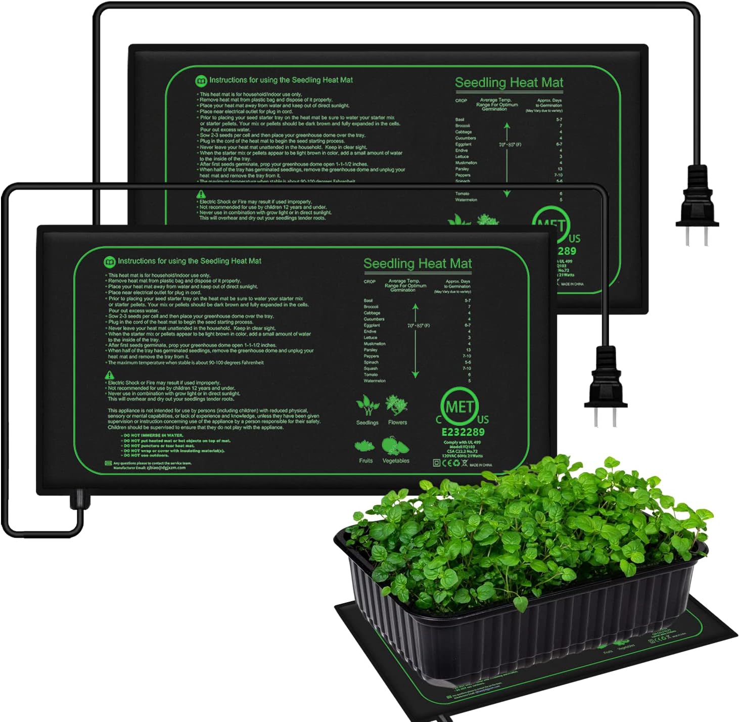 Seedling Heat Pad - Estera térmica para plántulas de 10/25/50CM,