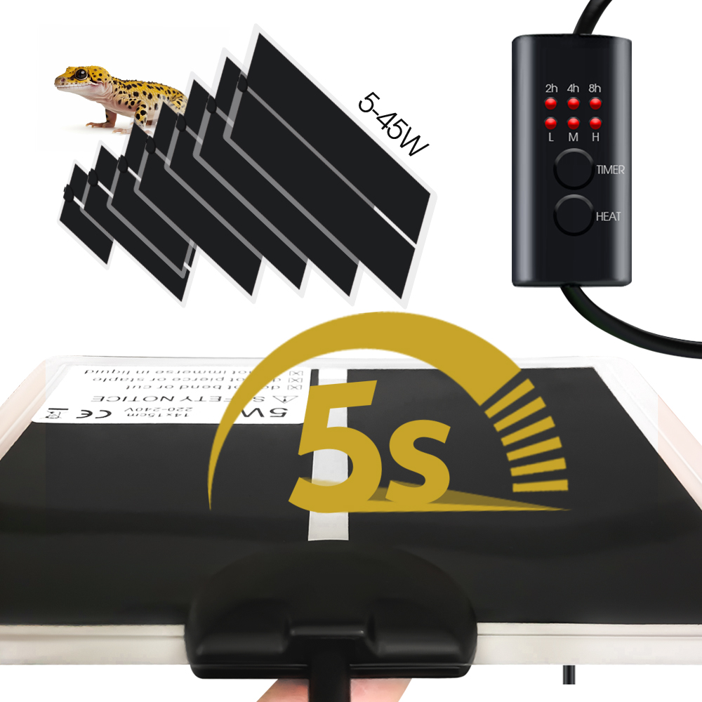 Seedling Heat Pad - Controlador de temperatura ajustable para Reptiles,