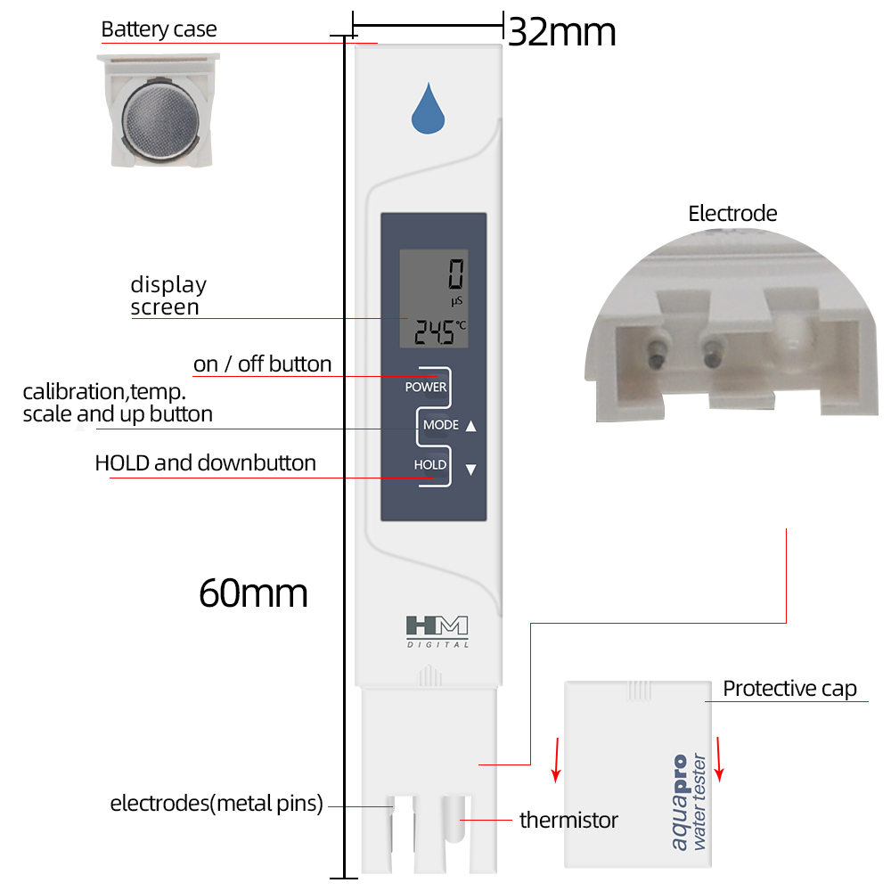 HM Digital AP-2 EC Meter 2 en  - Ec Meter Digital reseña y precio