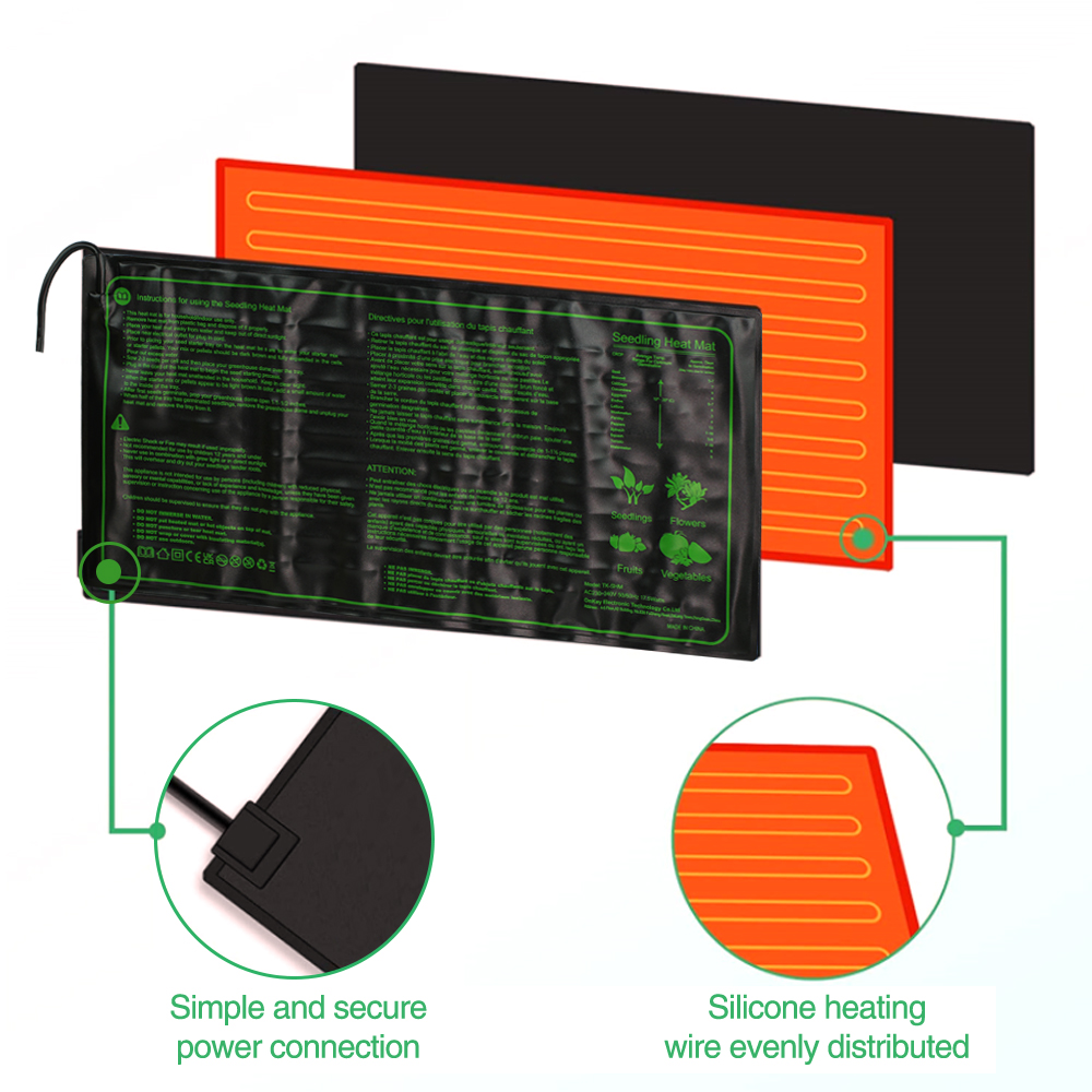 Almohadilla calefactora de plá - Seedling Heat Pad reseña y precio