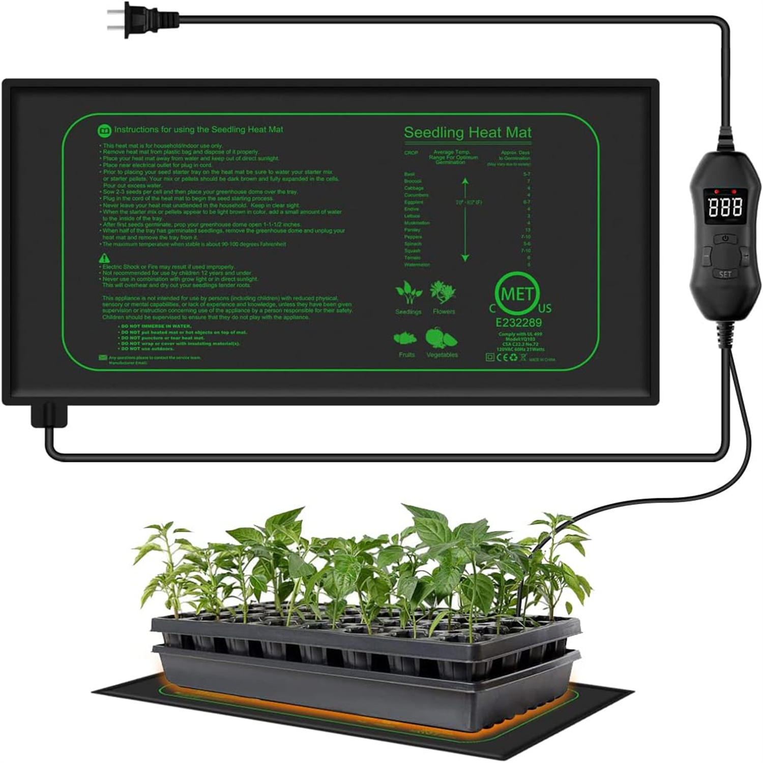 Alfombrilla Térmica para Plánt - Seedling Heat Pad reseña y precio
