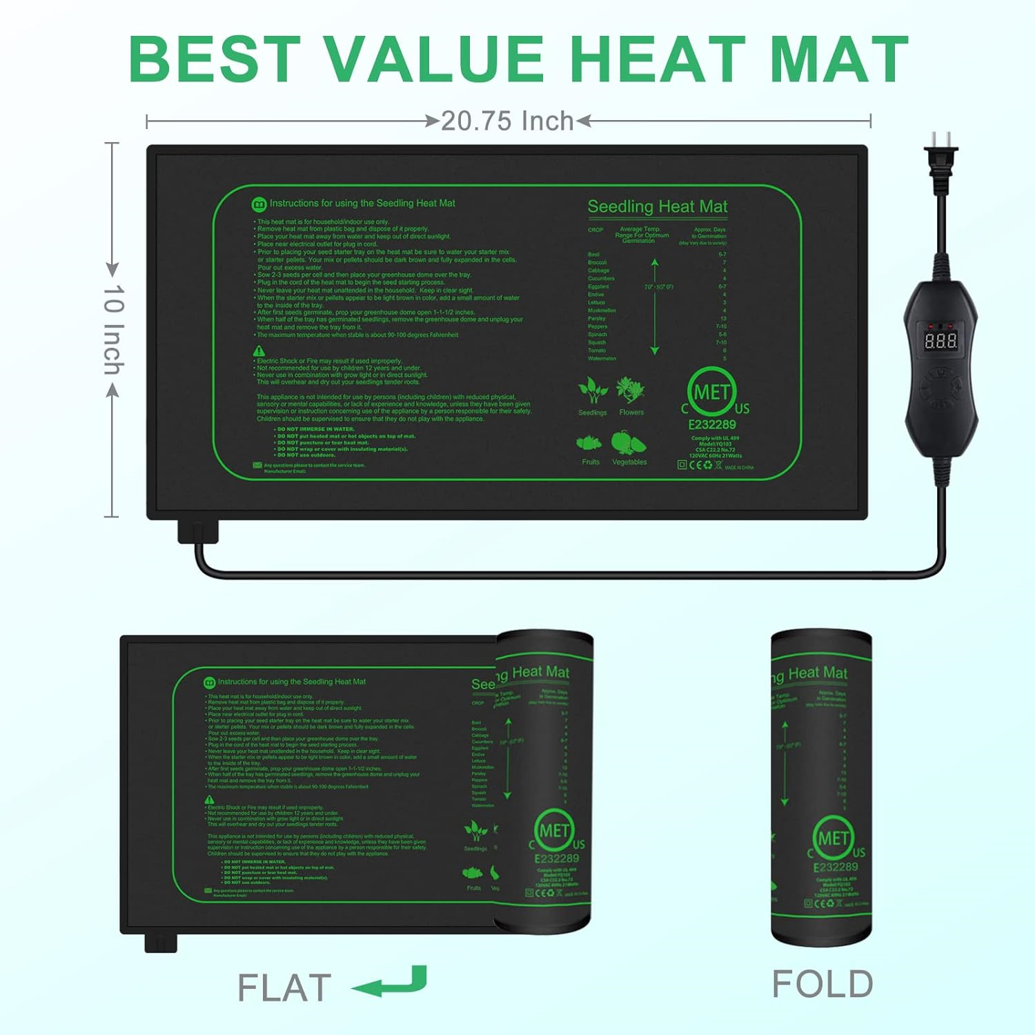 Alfombrilla Térmica para Plánt - Seedling Heat Pad reseña y precio