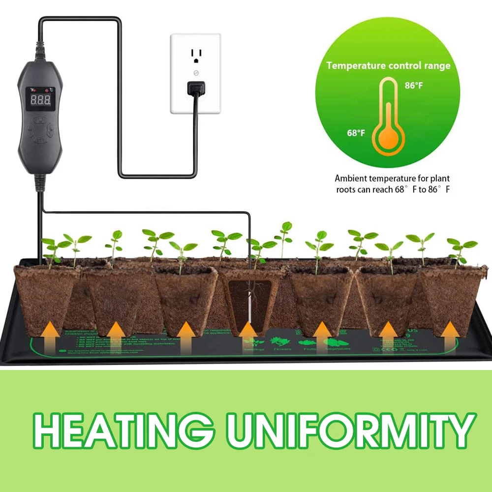 Termostato ajustable de 50W EU - Seedling Heat Pad reseña y precio
