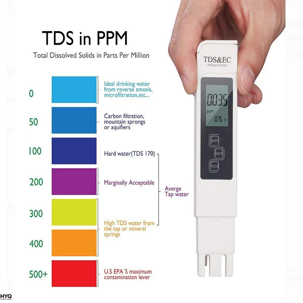 Medidor digital TDS EC blanco  - Ec Meter Digital reseña y precio