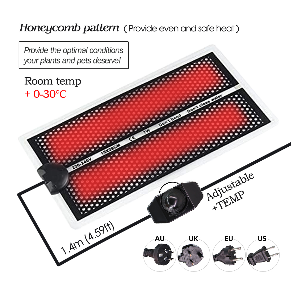 Almohadilla térmica para plánt - Seedling Heat Pad reseña y precio